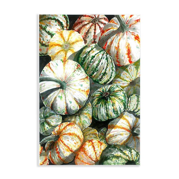 Stupell Industries Mixed Gourd Pattern by Alexandria Gilbert Kincaid 1-Piece Unframed Graphic Print Nature Poster Art Print 15 in. x 10 in.