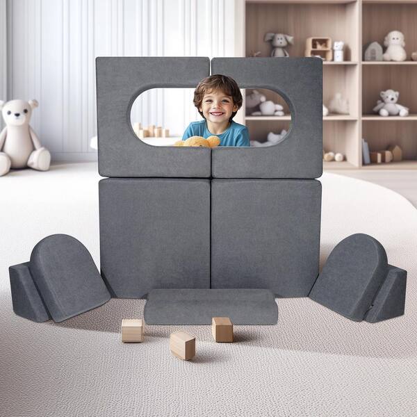 VEVOR Kids Couch,10 Piece Modular Kids Play Couch,Toddler VEVOR Kids Couch,10 Piece Modular Kids Play Couch,Toddler