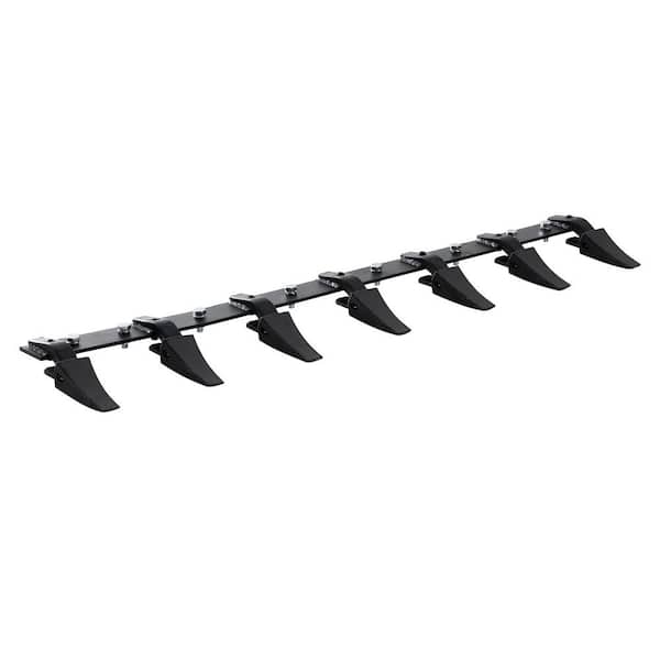 Bucket Tooth Bar 60 in. Heavy-Duty Tractor Bucket 7 Teeth Bar for Loader Tractor Skidsteer 4560 lbs.