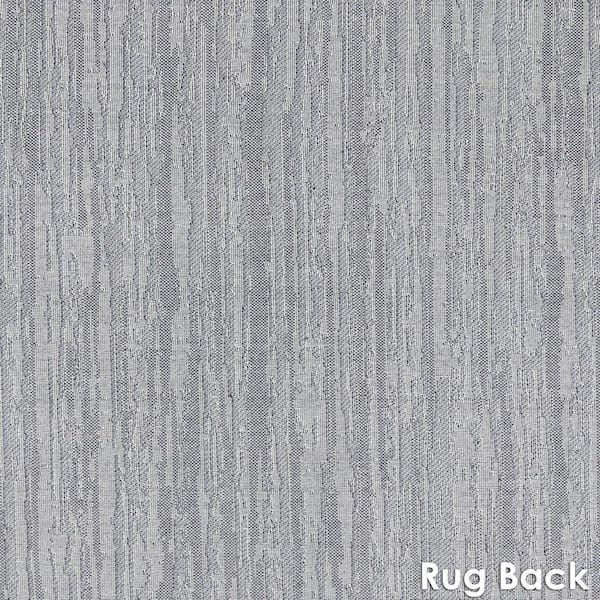 Sunnydaze Allusive Boundaries 100% Recycled Cotton Yarn Indoor Area Rug in Midnight - 8 x 10 Foot