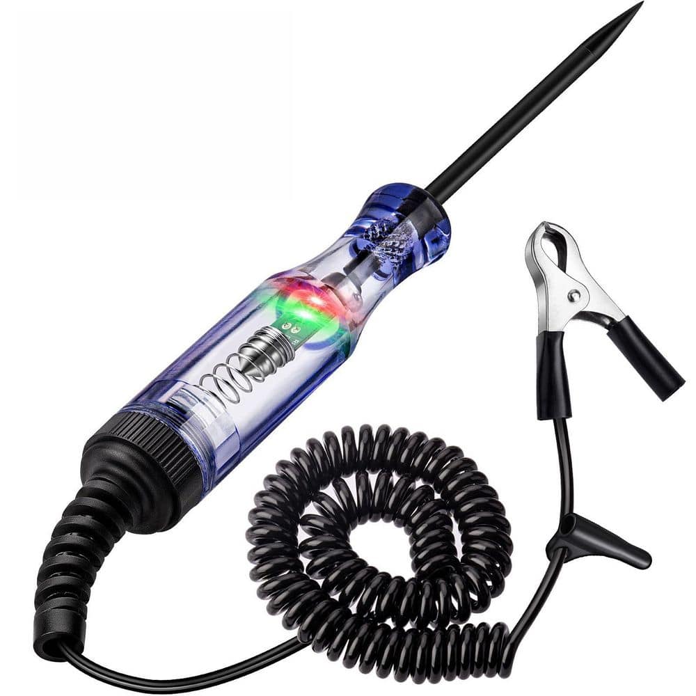Automotive Circuit Tester 6V-24V with Dual Color Polarity Indicator Stainle