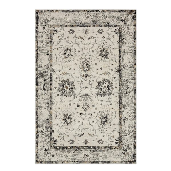 Stinson Light Grey 6 ft. x 9 ft. Area Rug