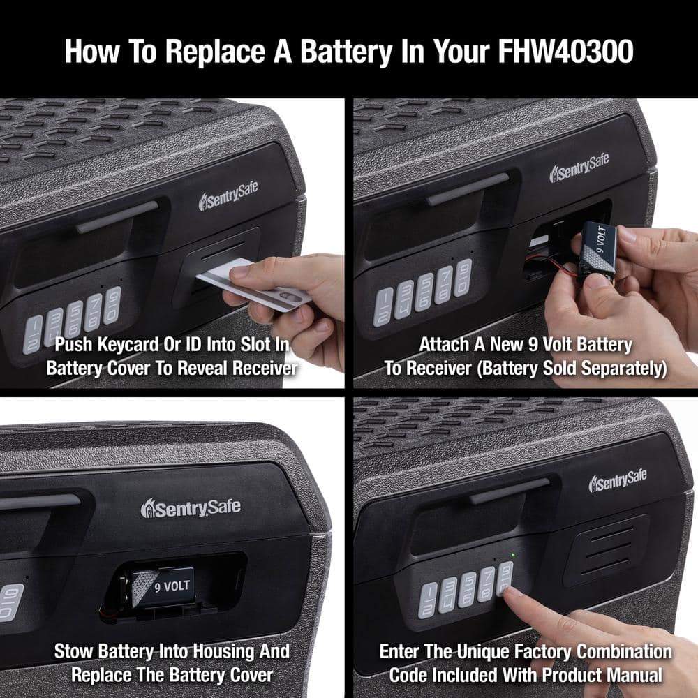 Charcoal Gray Digital Waterproof and Fireproof Document Safe