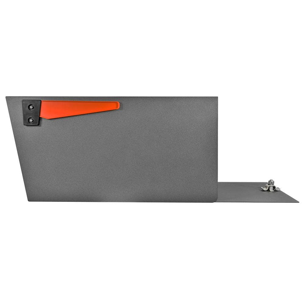 Granite Steel Locking Post-Mount Mailbox with Rear Access
