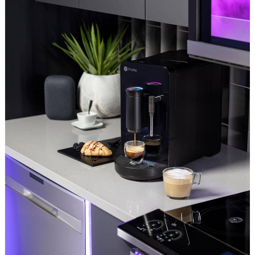 Profile 1- Cup Automatic Espresso Machine in Black with Built in Grinder, Frother, Frothing Pitcher, and WiFi Connected - Thumbnail 5