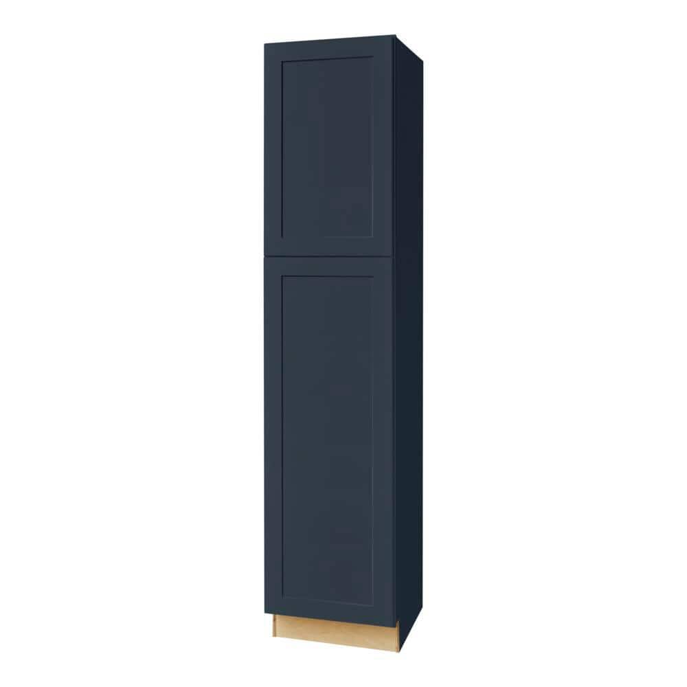 Avondale 18 in. W x 24 in. D x 84 in. H Ready to Assemble Plywood Shaker Pantry Kitchen Cabinet in Ink Blue price history on PriceWatchPro