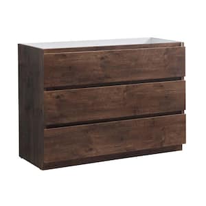Lazzaro 48 in. Modern Bath Vanity Cabinet Only in Rosewood
