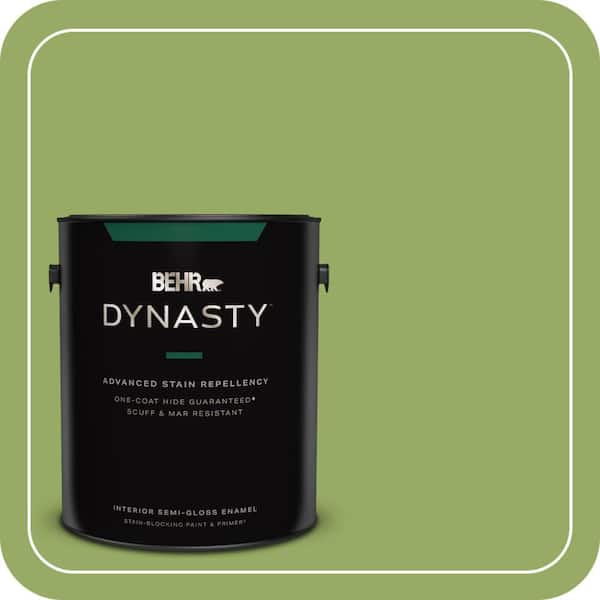 1 gal. #420D-5 Herbal Garden Semi-Gloss Enamel Interior Stain-Blocking Paint & Primer