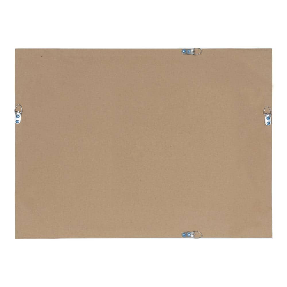 Modern Simplicity 24.75" x 36.75" White Frame Rectangular Wall Mirror