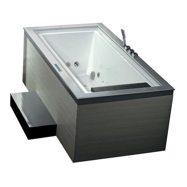 Ariel 6 ft. Whirlpool Tub in White