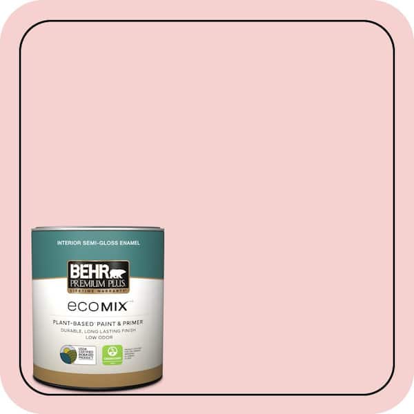 1 qt. #P170-1A Pinky Promise Semi-Gloss Enamel EcoMix Plant-Based Interior Paint & Primer