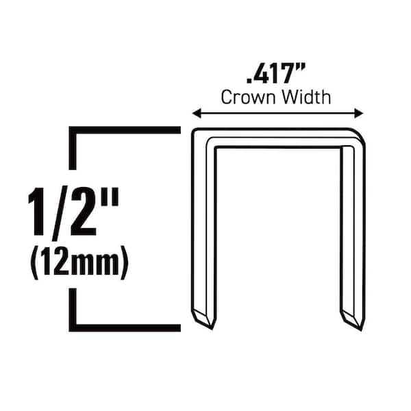 Surebonder 1/2 in. Leg x 5/16 in. Narrow Crown 20-Gauge Collated Heavy-Duty Staples (5-Pack/1250-Per Box)
