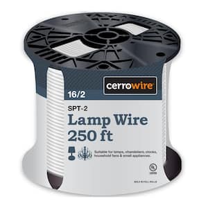 250 ft. 16/2 White Stranded Copper Lamp Wire