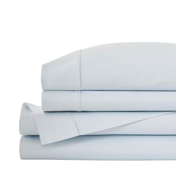 Luxury Organic Cotton 4-Piece Queen Sheet Set in Crest Bay