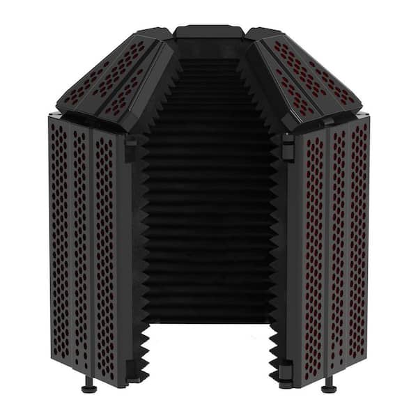 5 Panels Recording Microphone Isolation Shield, Top Enclosed Foldable Soundproof Cover for Condenser Studio Equipment