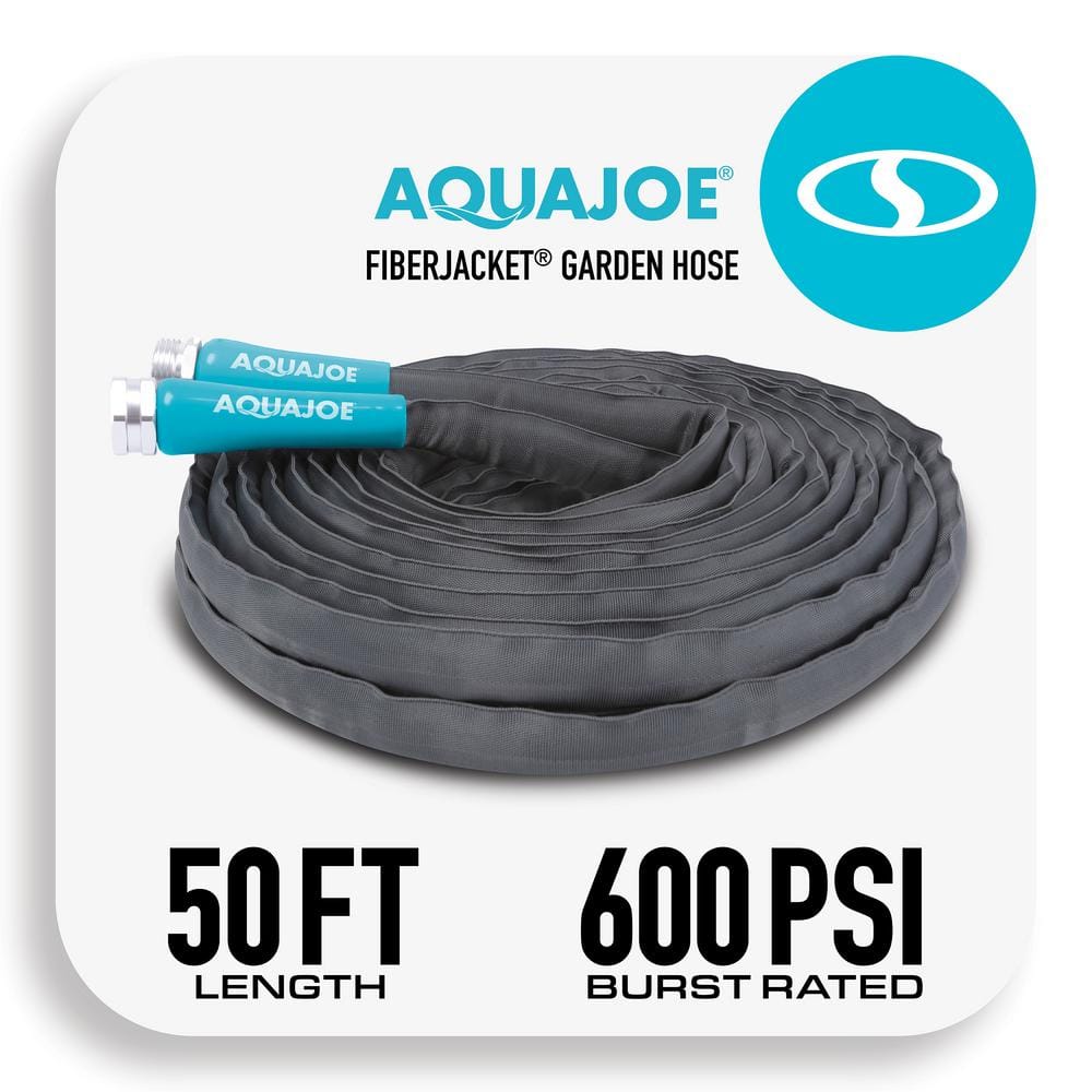 AquaFlex Premium Flexible Garden Hose With 7 Function Spray Gun 50M