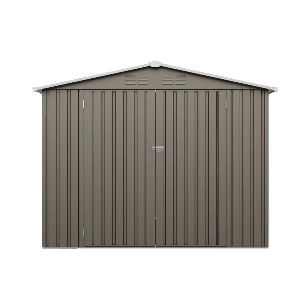 8*6 FTOutdoor Metal Storage Shed, Galvanized Steel Panel Tool House with Lockable Double Door & Built-in Vents for price history on PriceWatchPro