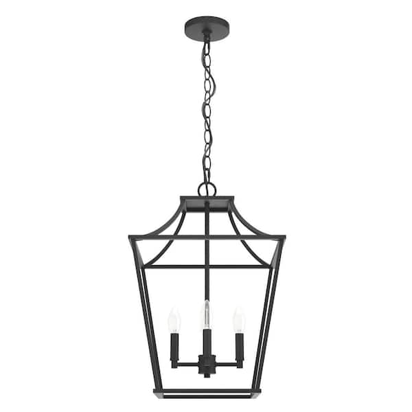 Laurel Ridge 4 Light Natural Iron Lantern Pendant Kitchen Light