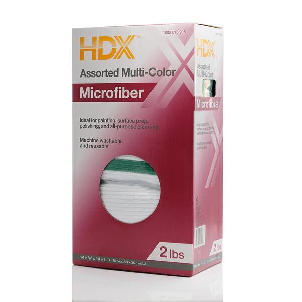 HDX 2 lbs. Microfiber Rags