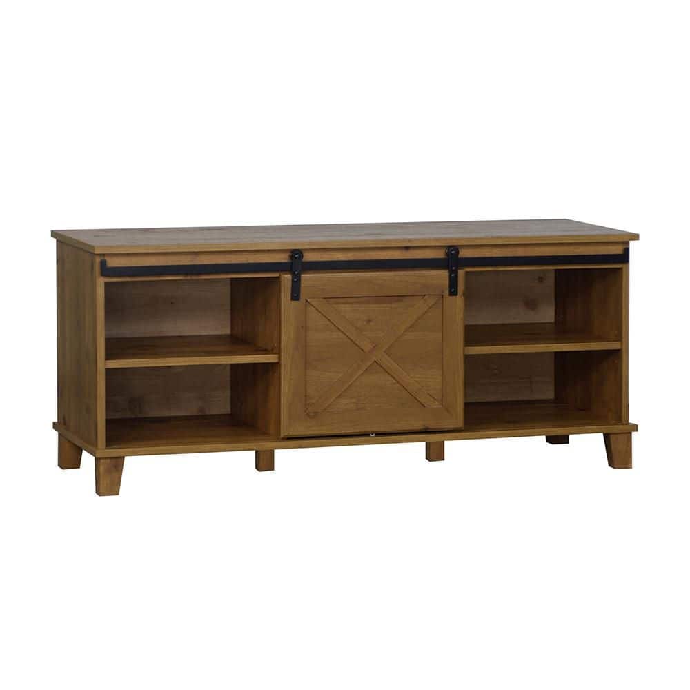 Austin 47.3 in. Old Pine TV Stand with No Drawer Fits TVs Up to 70 in. wit