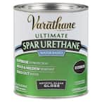 1 qt. Clear Gloss Water-Based Exterior Spar Urethane (2-Pack)
