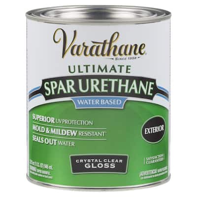 Varathane 1 qt. Clear Gloss Water-Based Exterior Spar Urethane
