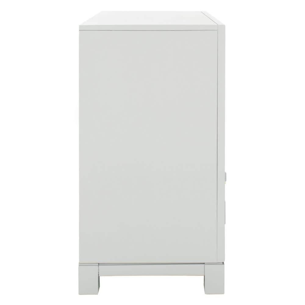 Gray and Gold Modern 3-Drawer Night Table