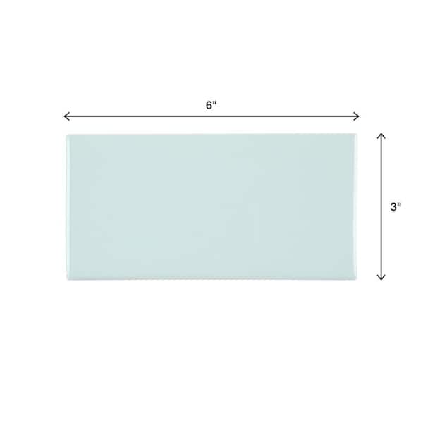 Daltile Restore Cool Mint 3 in. x 6 in. Glazed Ceramic Sample Tile