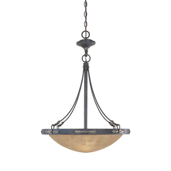 Designers Fountain El Paso 3-Light Weathered Saddle Hanging Pendant