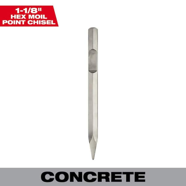 1-1/8 in. x 16 in. Steel Hex Moil Point Chisel
