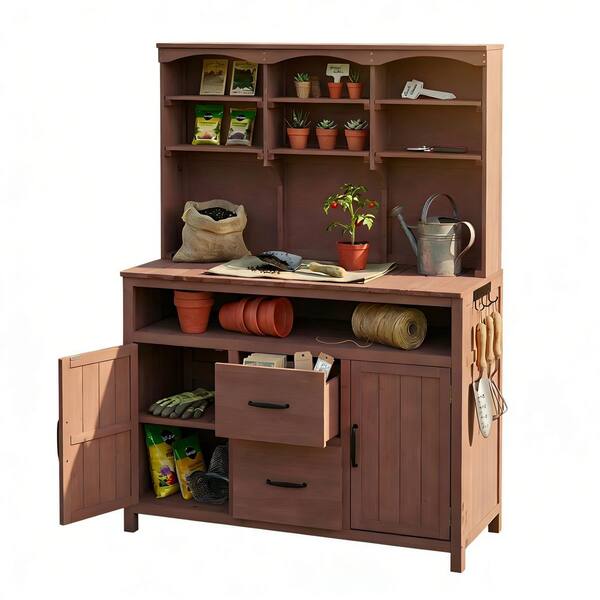 Potting Bench Multi-Functional Outdoor Patio Kitchen Island Garden