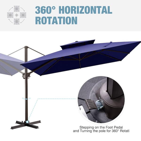 costco 11' cantilever patio umbrella with base Costco Sale
