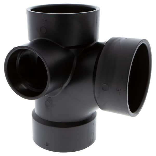 NIBCO 3 in. x 3 in. x 3 in. x 2 in. ABS DWV Sanitary Tee