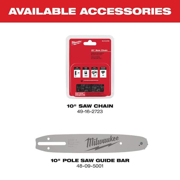 Milwaukee - M18 FUEL QUIK-LOK 10 in. Pole Saw Attachment (Tool-Only)