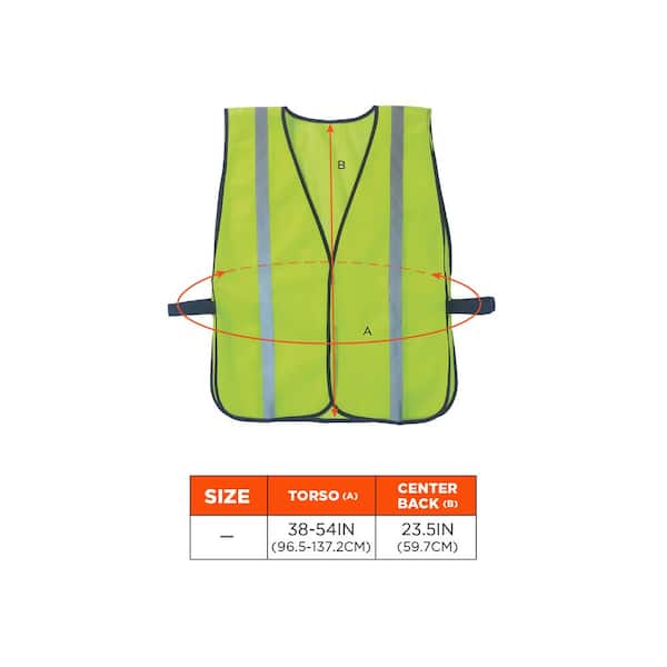GLoWEAR Lime Hi-Vis Non-Certified Standard Vest