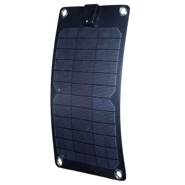 NATURE POWER 5-Watt Semi-Flex Monocrystalline Solar Panel and 12-Volt Battery Maintainer