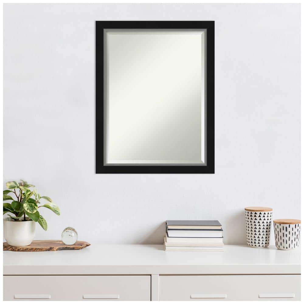 Eva Satin Silver Framed Rectangular Bathroom Vanity Mirror