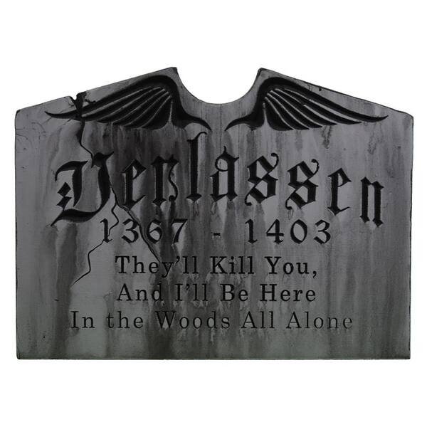 24 In X 18 In Halloween Yard Tombstone Verlassen Tsfverlh The Home Depot