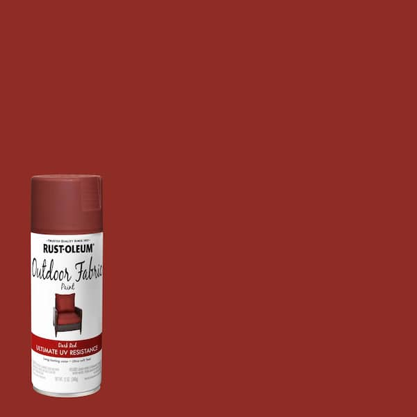 Rust-Oleum 12 oz. Dark Red Outdoor Fabric Spray Paint (Case of 6 ...