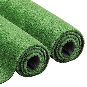 Multipurpose 0.4 in. Pile Height 4 ft. W x Cut To Length Green Artificial Grass Turf