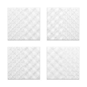 Patch 6 in. x 6 in. Silver Grey Ceramic Decorative Wall Tile (4-pack)