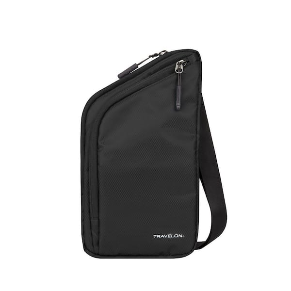 Black World Travel Essentials Slim Crossbody Bag