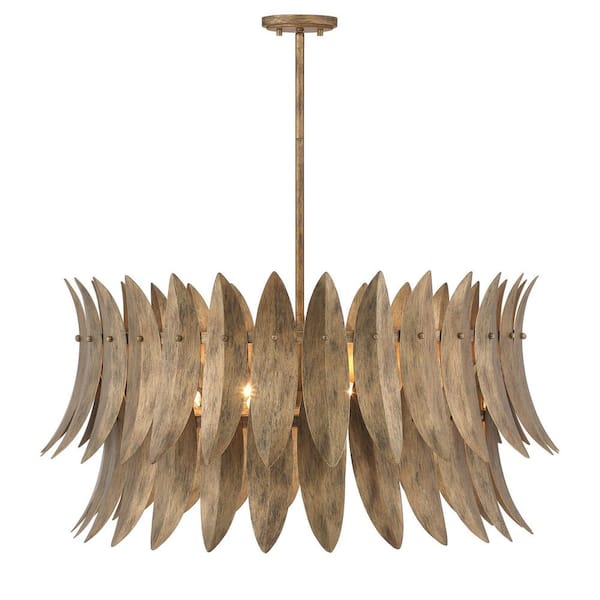 Savoy House Breegan Jane Sanctuary 60-Watt 27.5 in. W x 24.5 in. H 8-Light Coronado Pendant Light, No Bulbs Included