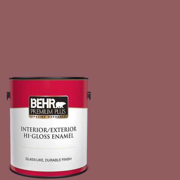 BEHR PREMIUM PLUS 1 gal. #S130-6 Spiced Potpourri Hi-Gloss Enamel Interior/Exterior Paint