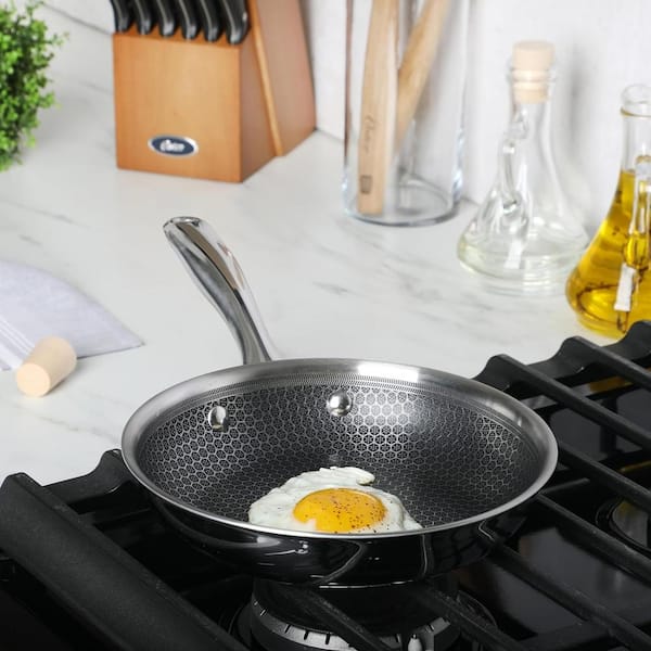 Oster Modessa 8 in. Nonstick Triply Stainless Steel Frying