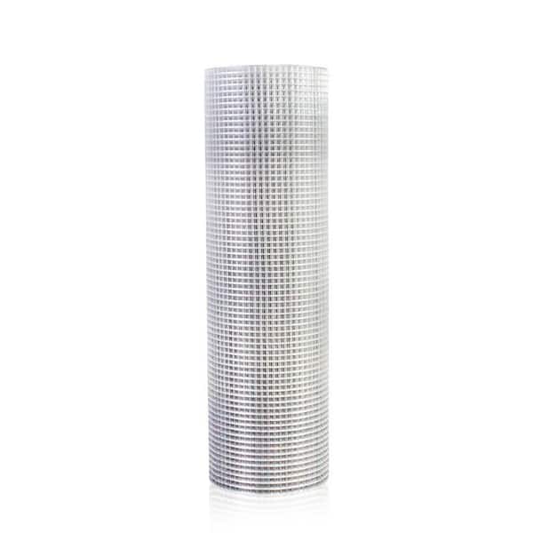 48 in. x 100 ft. Silver 19-Gauge Hardware Cloth Welded Cage, Chicken Wire Fence Roll Garden Plant Welded