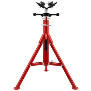 Pipe Jack Stand with 4-Ball Transfer V-Head Welding Pipe Stand 28 in. in. to 52 in. Height 1107S-Type for Welding Pipe