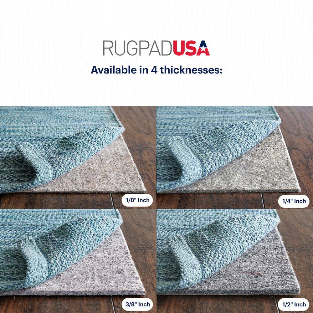 Classic Non-Slip Thin 8 ft. x 10 ft. Dual Surface 1/8 in. Thick Rug Pad - thumbnail 4