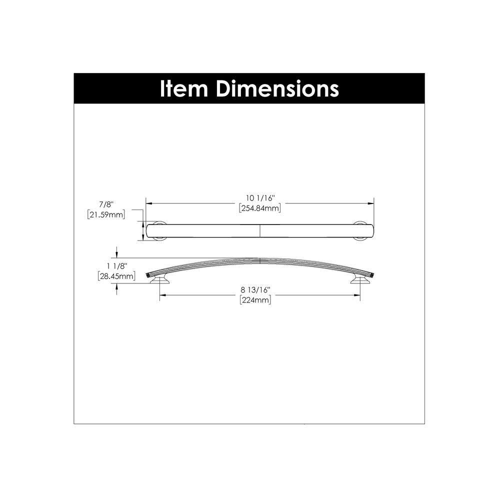 American Diner Satin Nickel Arch Cabinet Pulls with Mounting Hardware