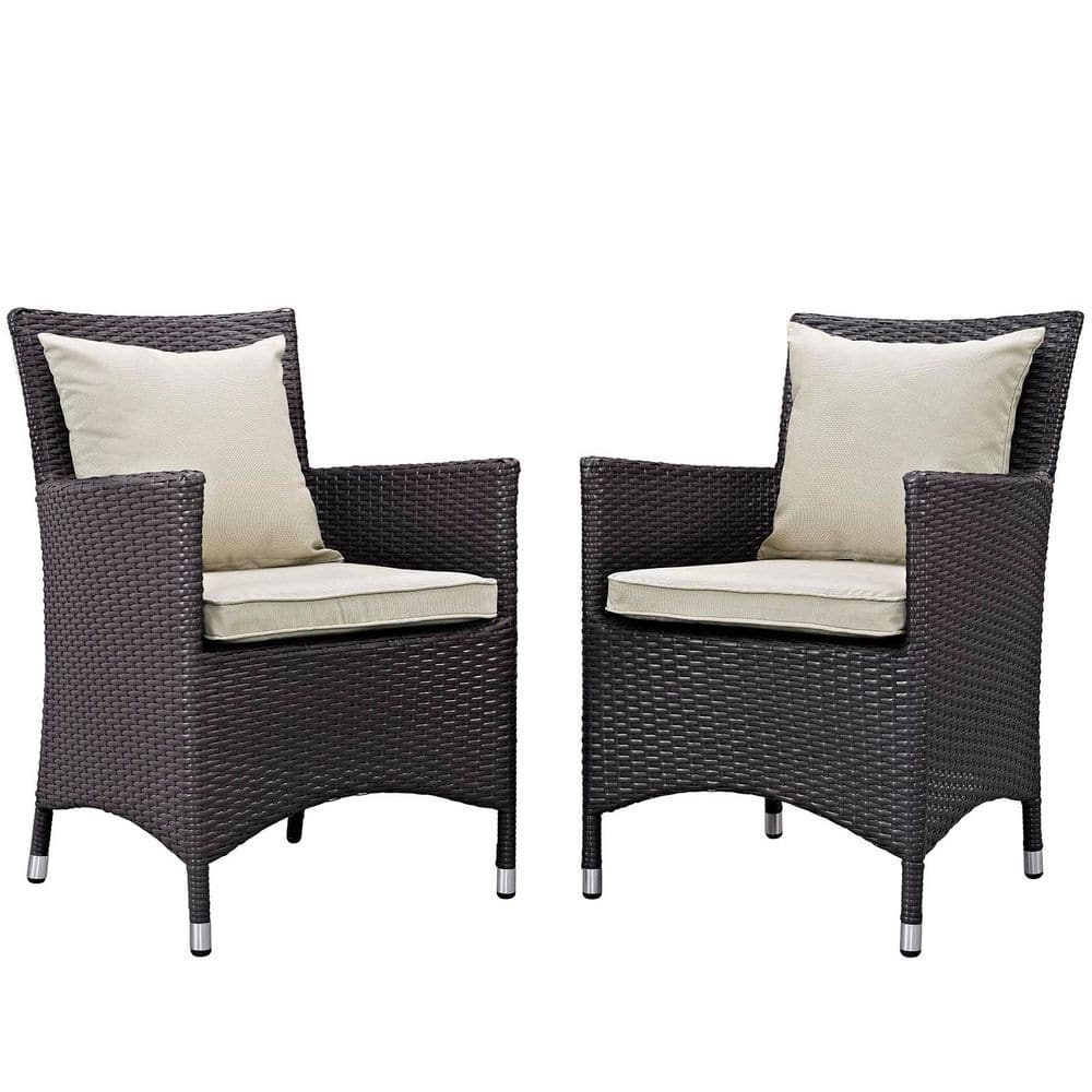 Convene Espresso 11-Piece Aluminum Outdoor Dining Set with Beige Brown Cushions price history on PriceWatchPro